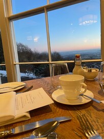 Udsigt fra morgenmadsrestaurant.