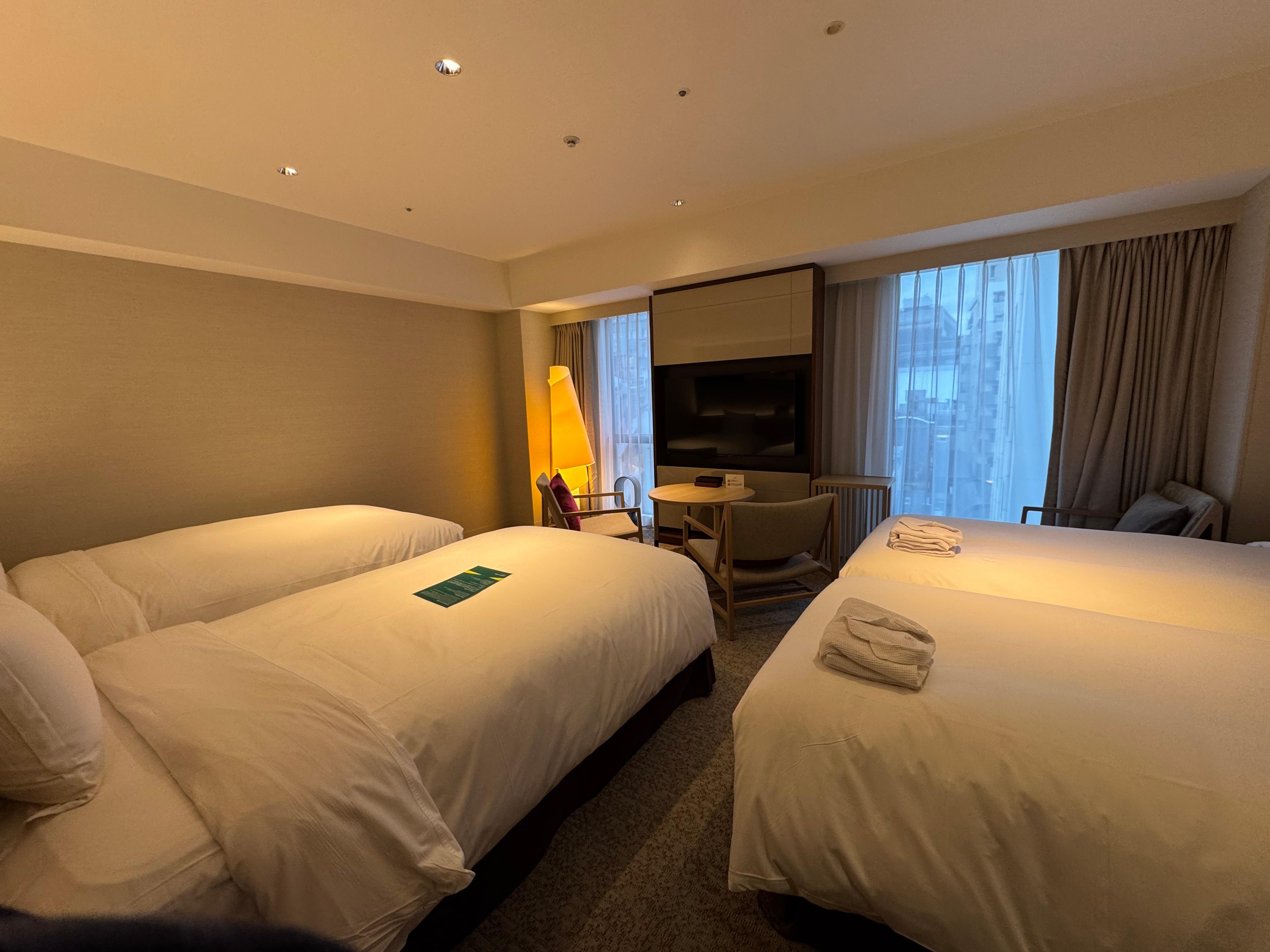 View of bedroom when first walking in