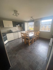 large well equipped kitchen (downstairs)