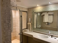 Côté douche de la salle de bain