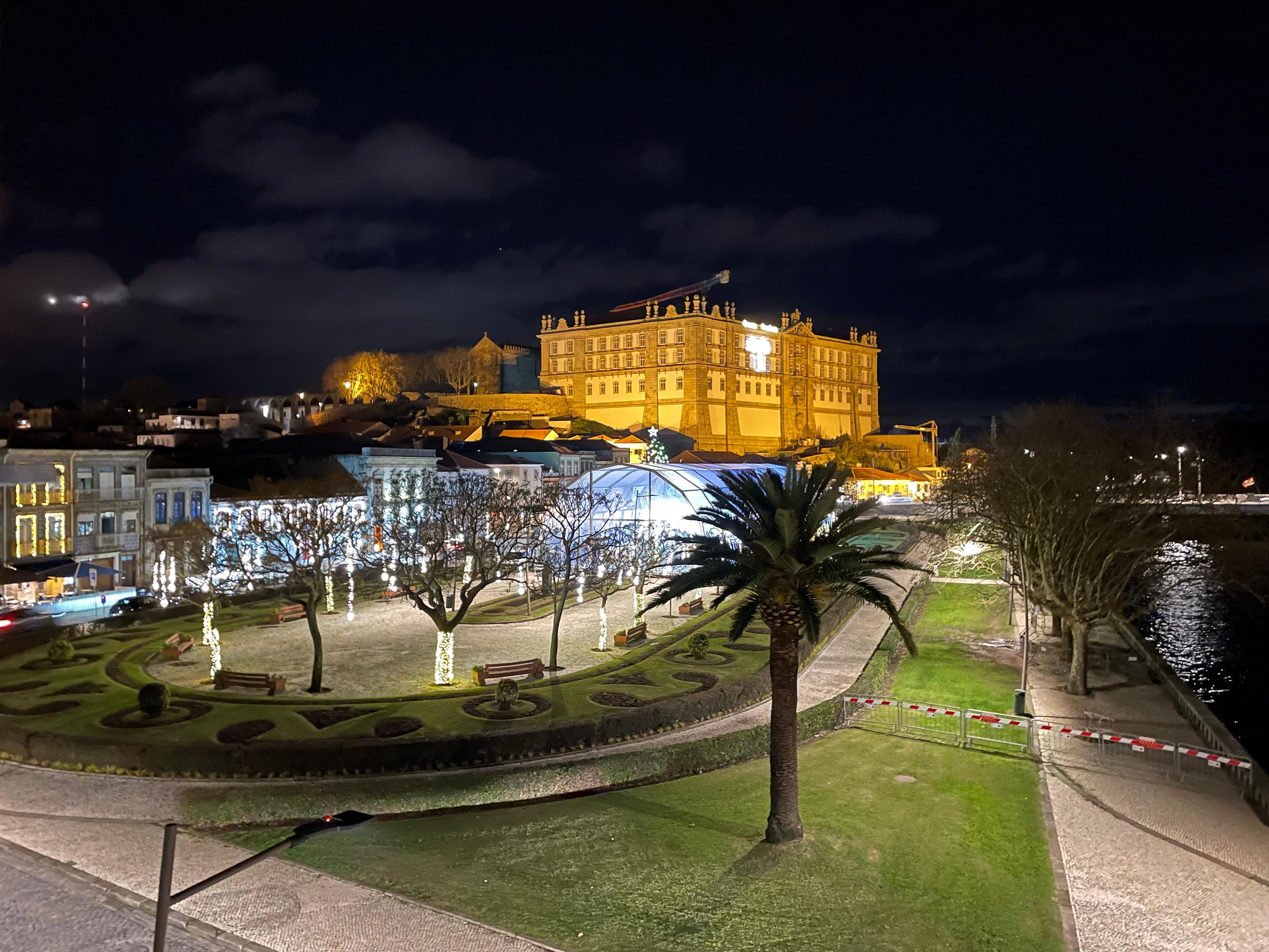 The square at night