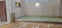 Onsen 1st floor. Separate for the 2 genders. Sauna to the right of the picture (hot!!)