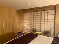 It has a nice zen-like arrangement in the narrow balcony outside the shoji-screen.