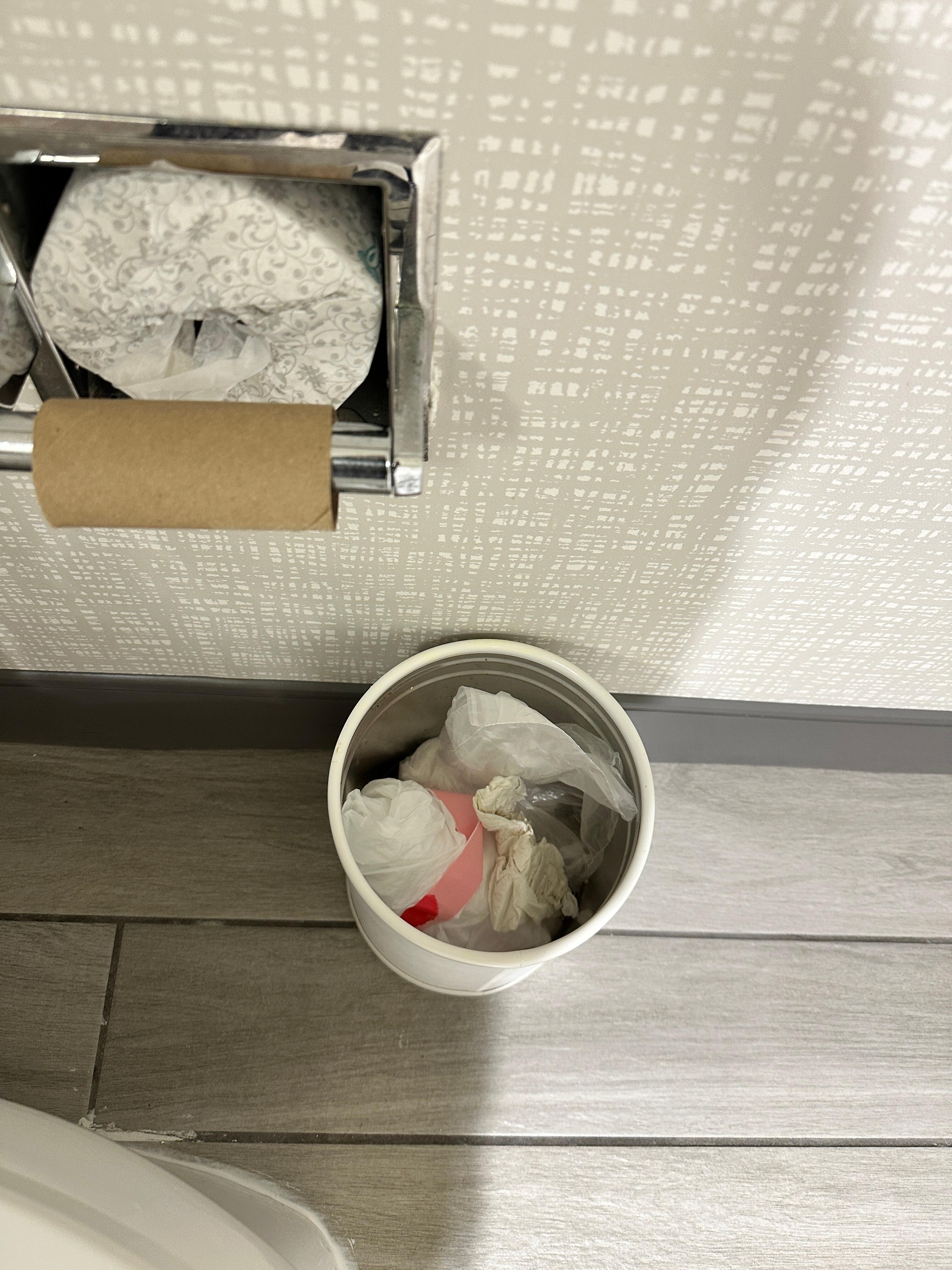 Trash not taken out.
