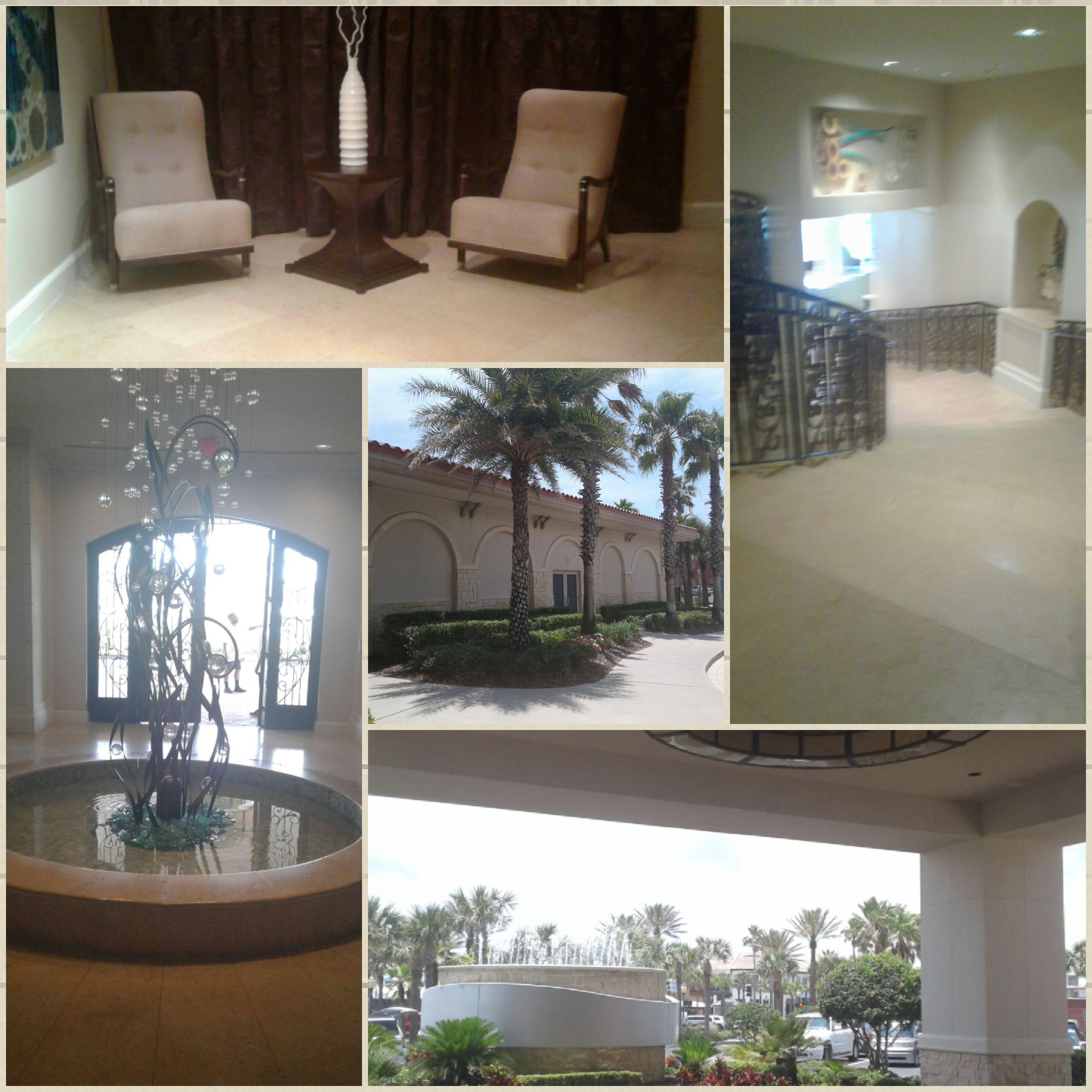 Lobby of hotel