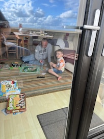 Games were provided which was handy to entertain our son while I was busy.
