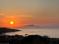 Sunset from the restaurant terrace.