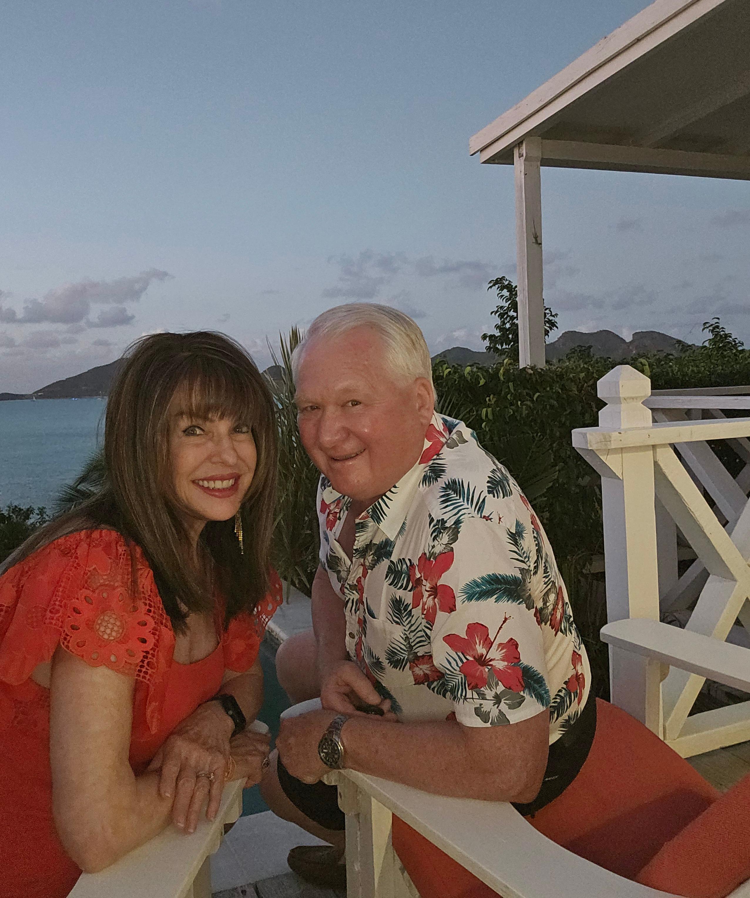 On the deck of our Cocobay Bungalow 