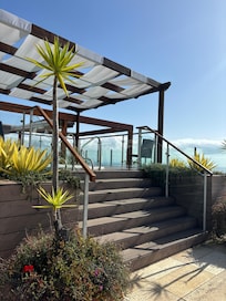 Rooftop hot tub area