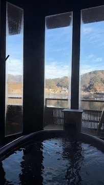 View from private bath