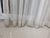 Dirty curtain with holes