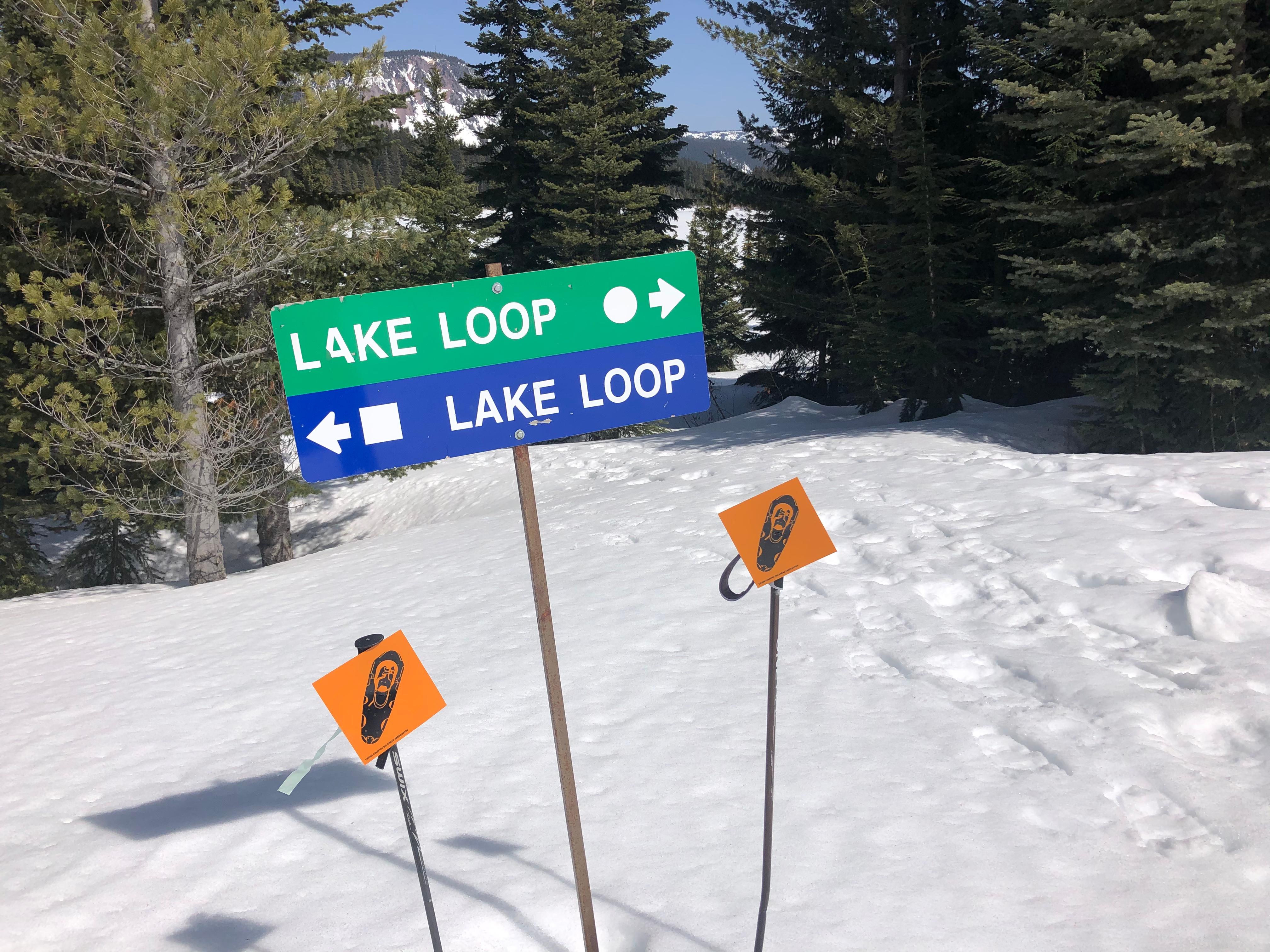 Snowshoeing around Leech Lake