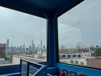 View from top of stairs