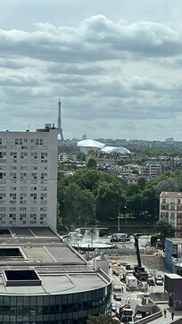 Vista do apartamento que fiquei no 8º andar!