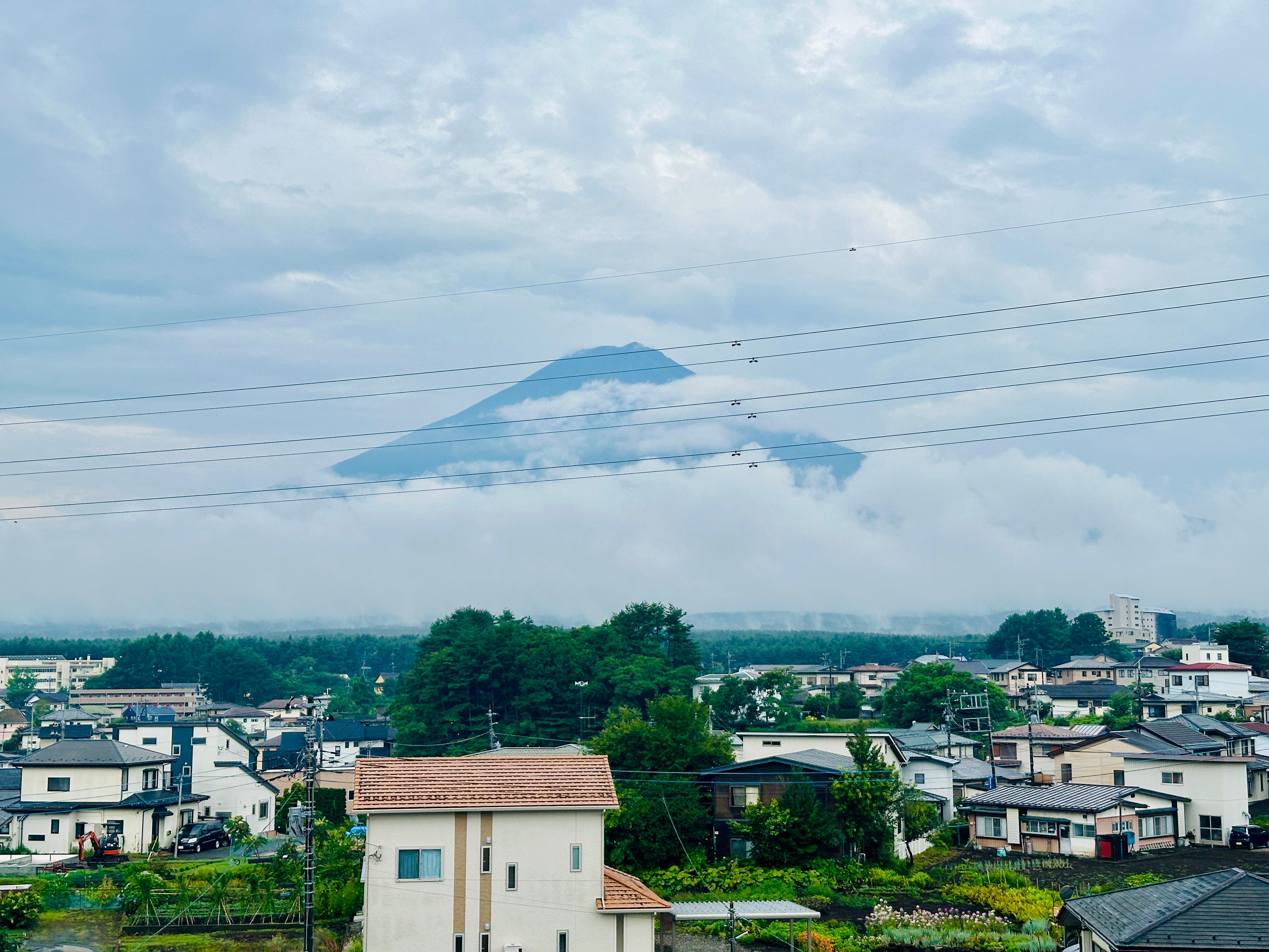 Mt Fuji view from living room (same view from bedroom) 