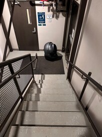 Someone decided this was a good place to leave a full litter box.