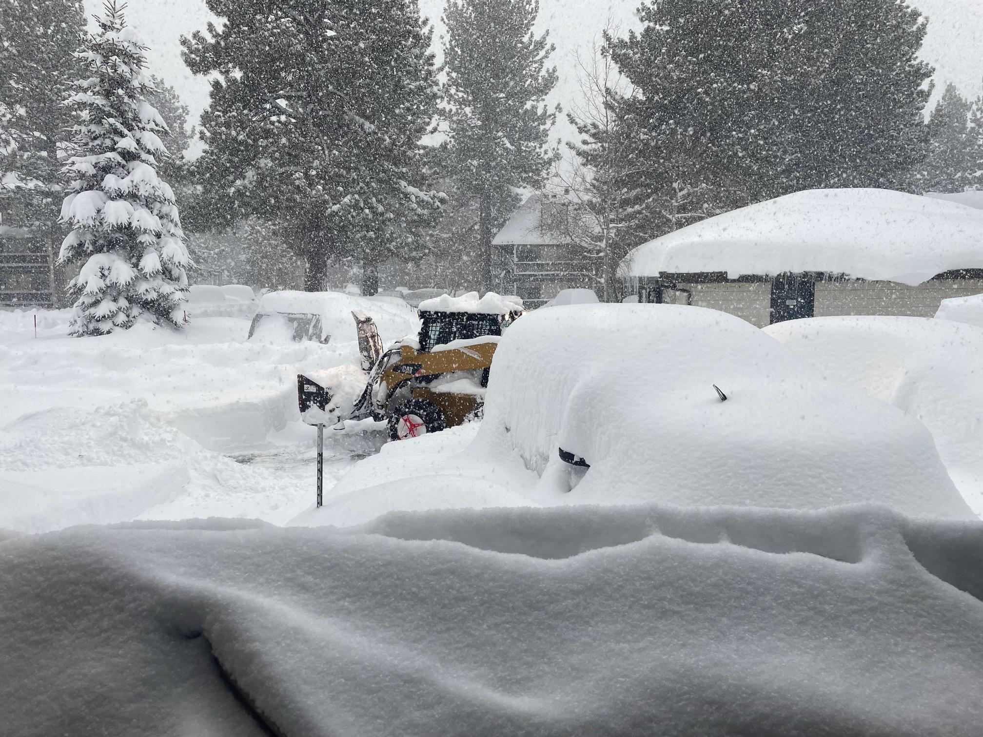 Before Shoveling, so happy there was a shovel!