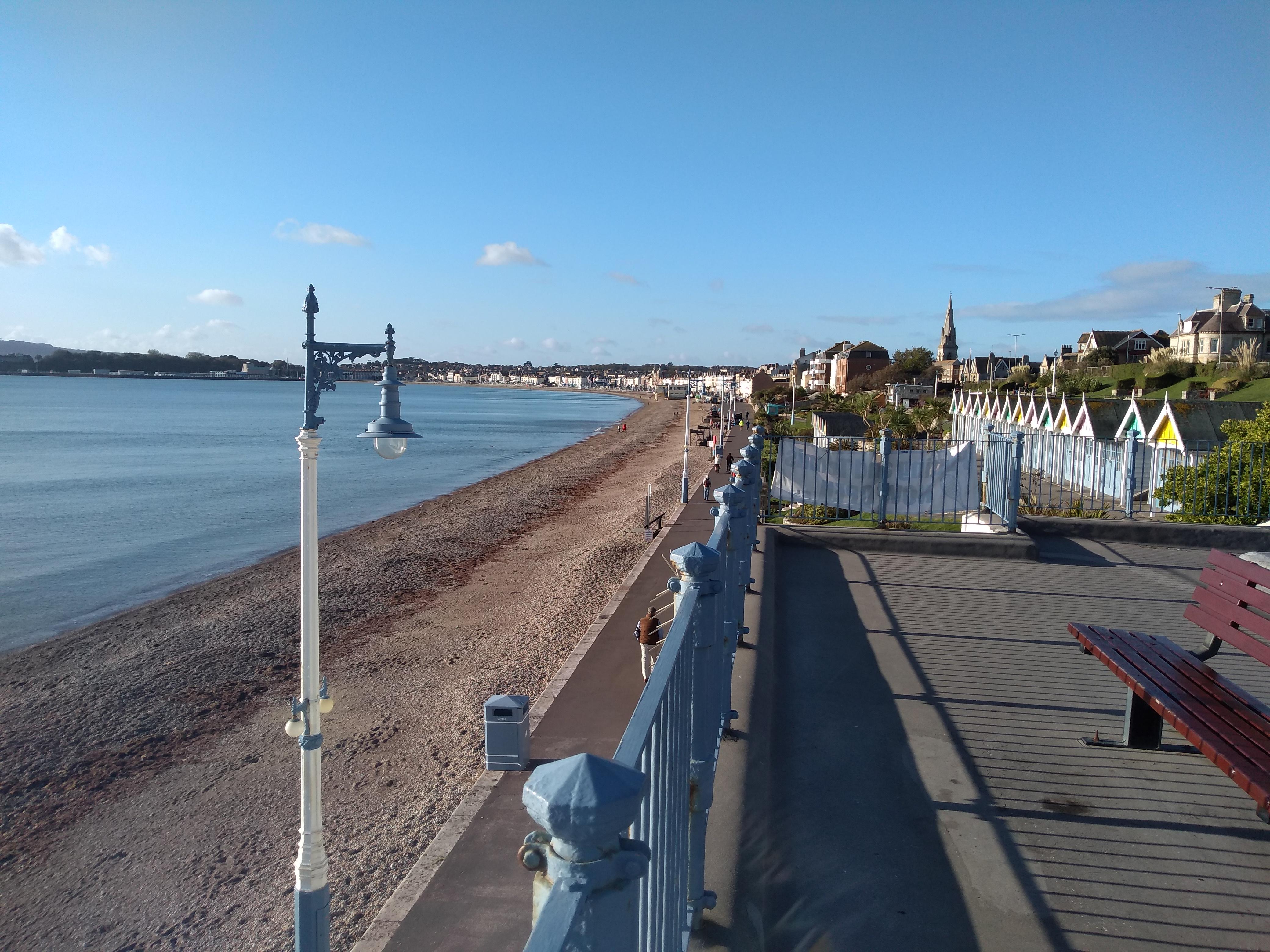 Along the promenade