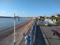 Along the promenade