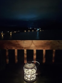 Balcony view at night