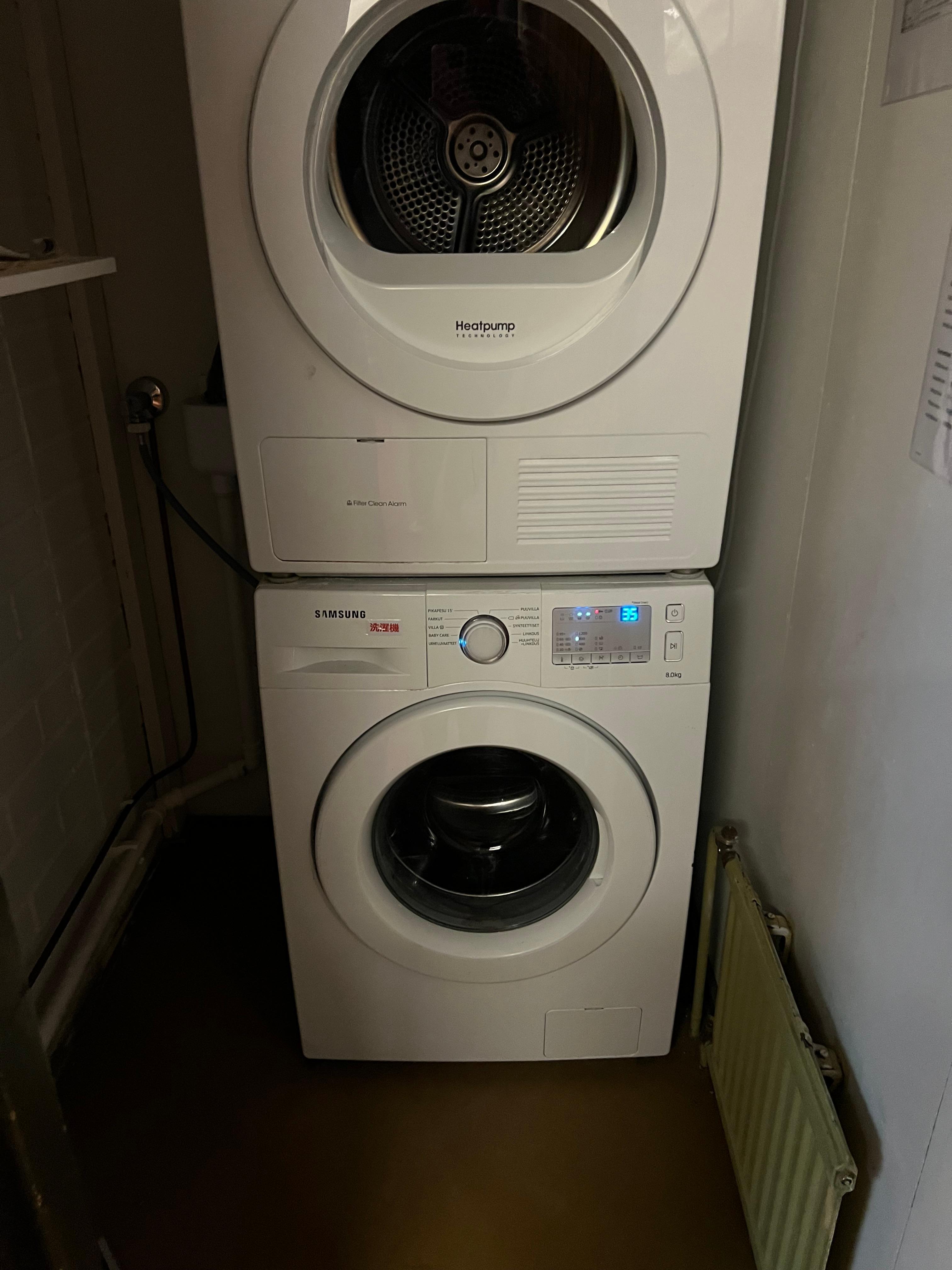 Washing machine and dryer