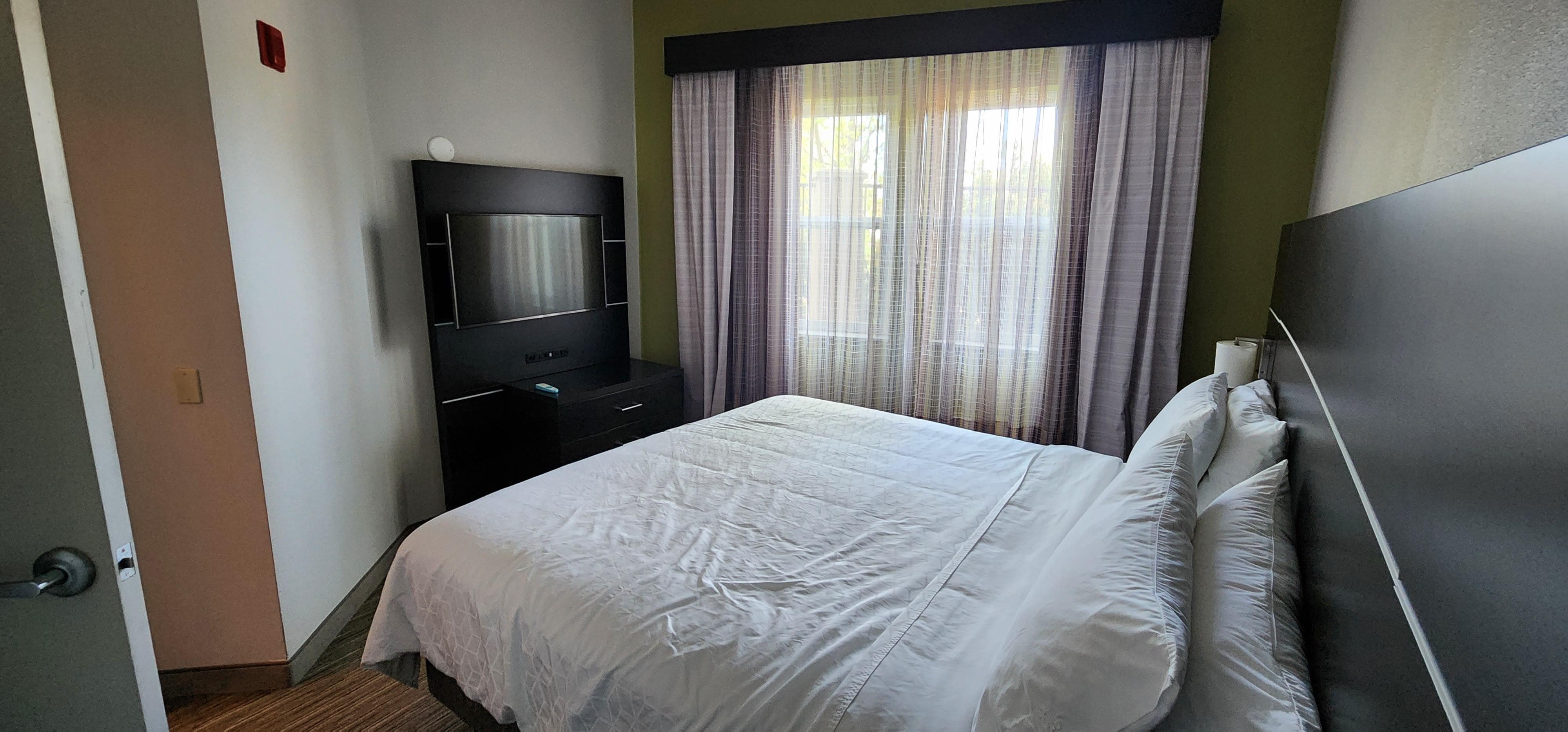 bedroom area of suite