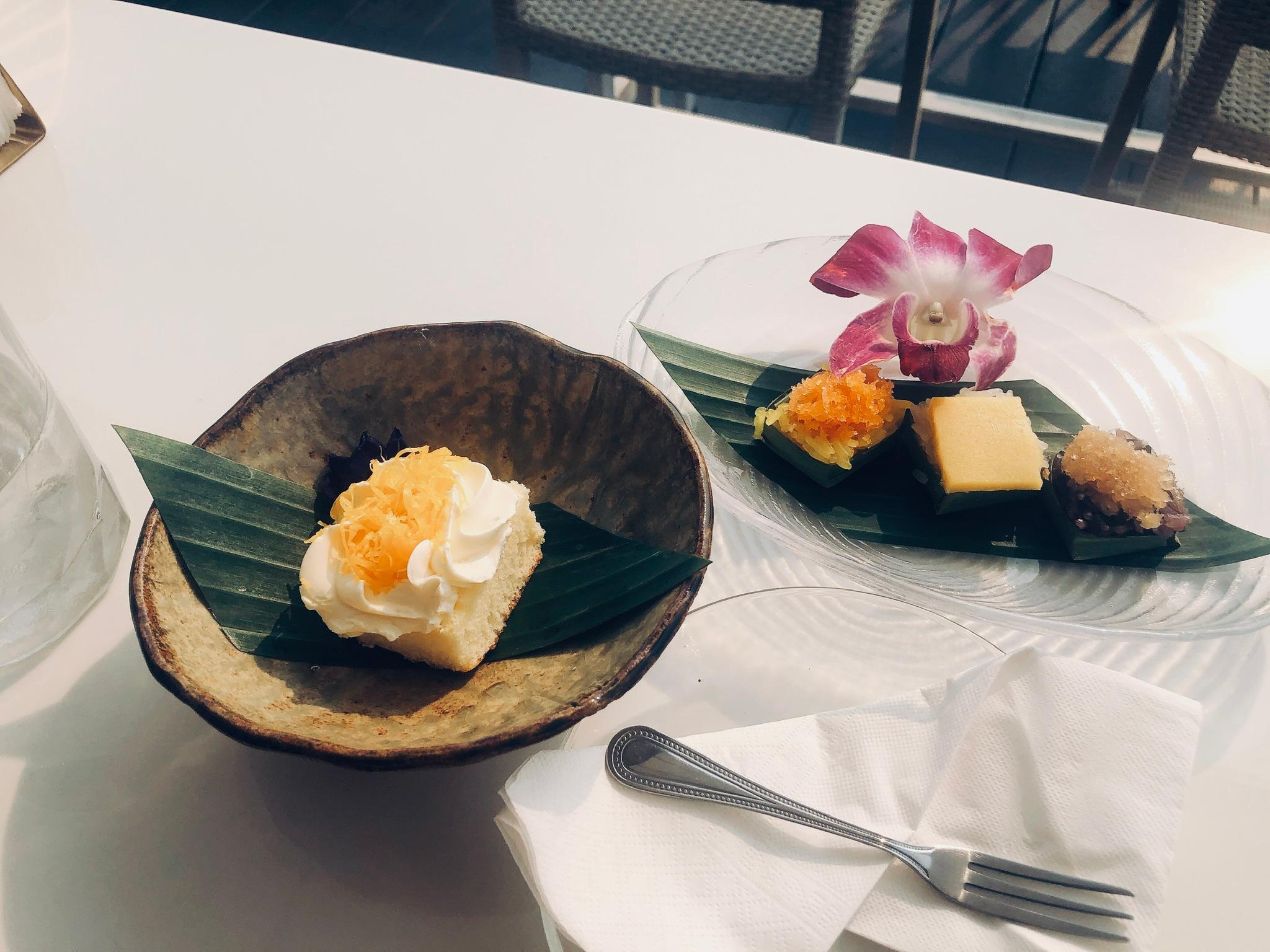 Complimentary traditional Thai desserts - delicious!