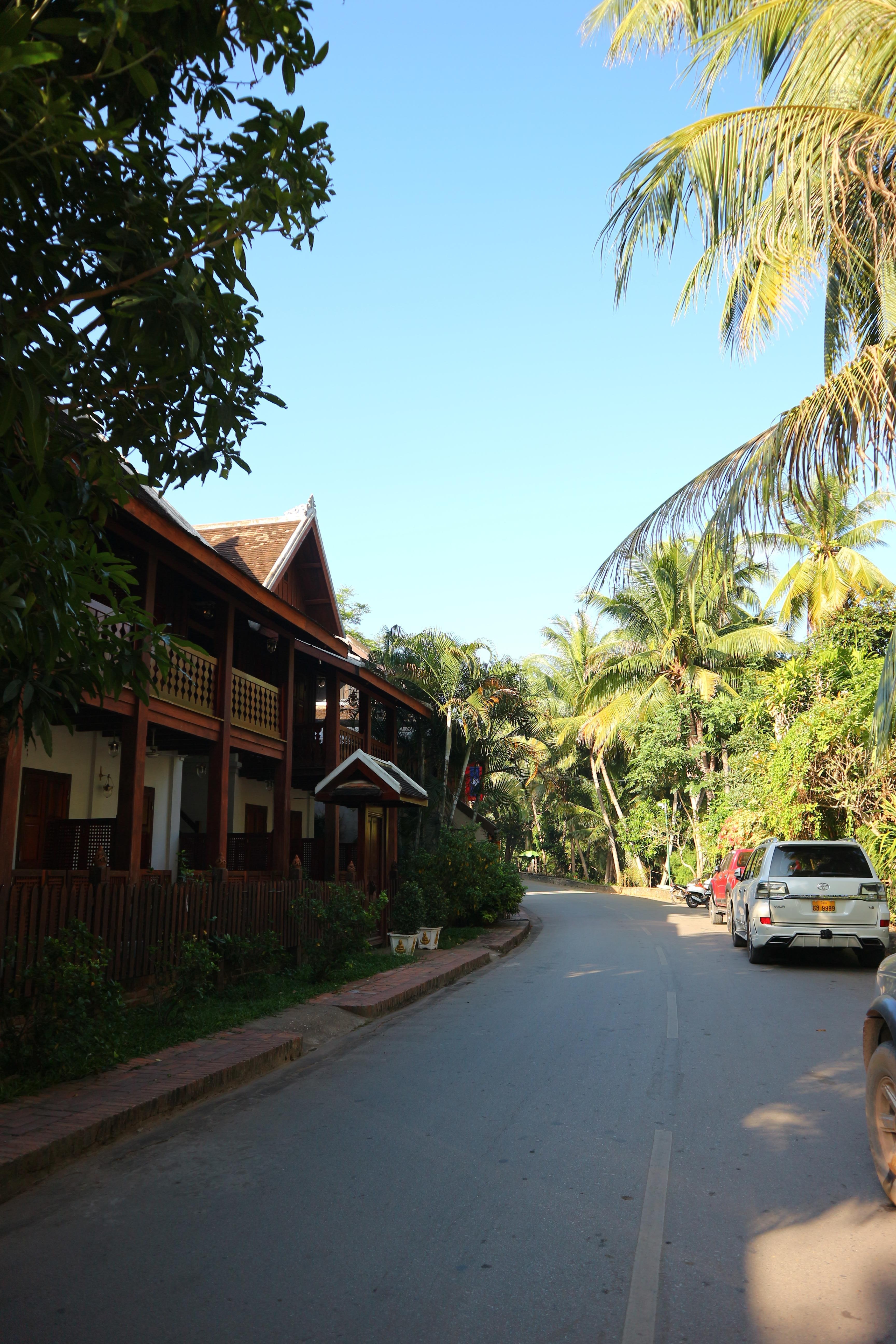 Road in front of the hotel