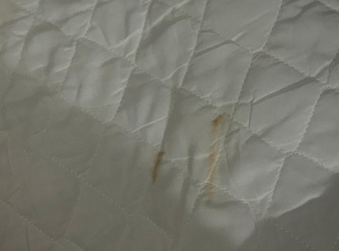 Stains on mattress pad 