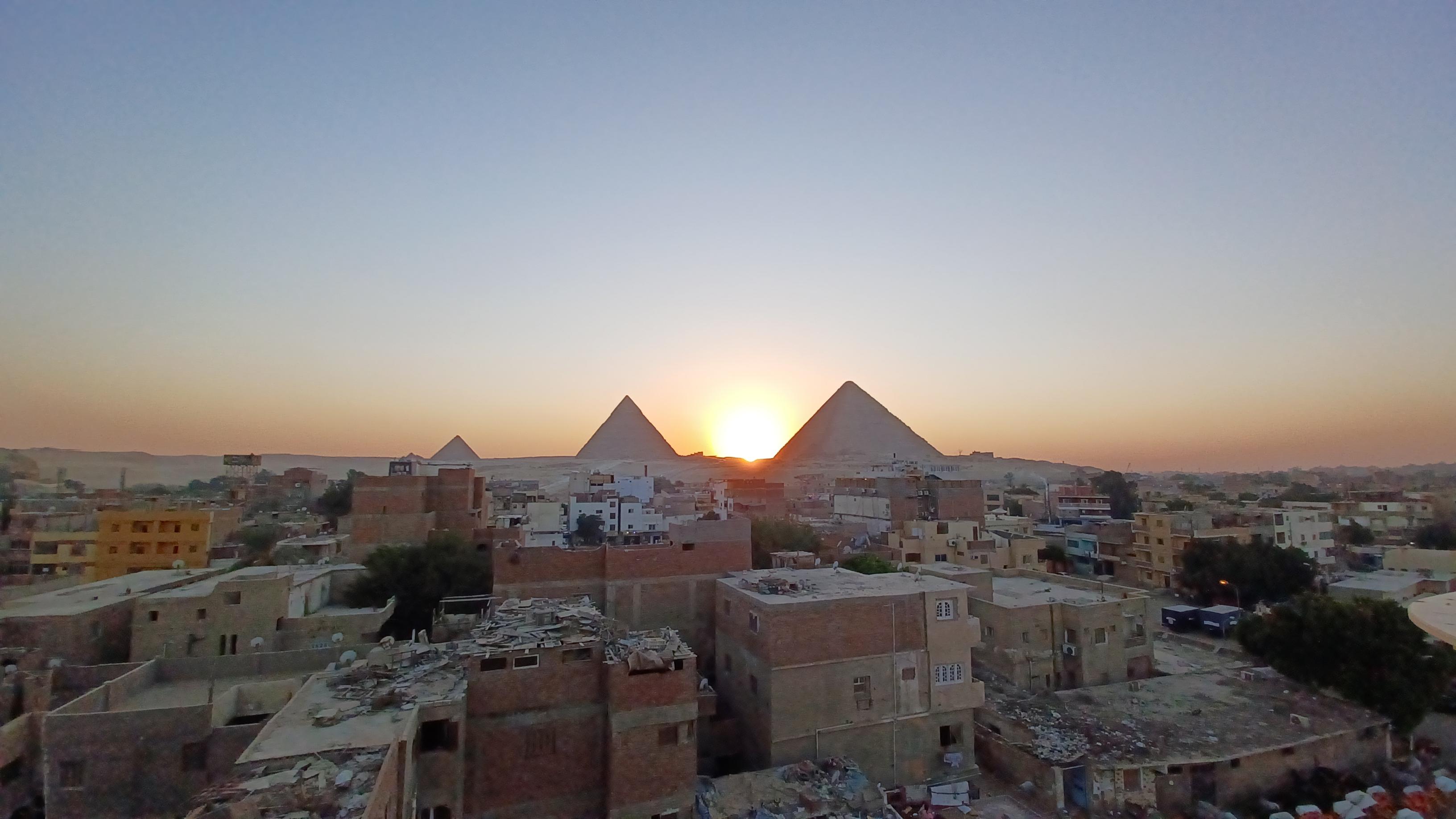 A view from the hotel terrace 