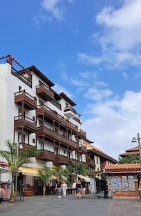 Hotellet sett fra gågaten.