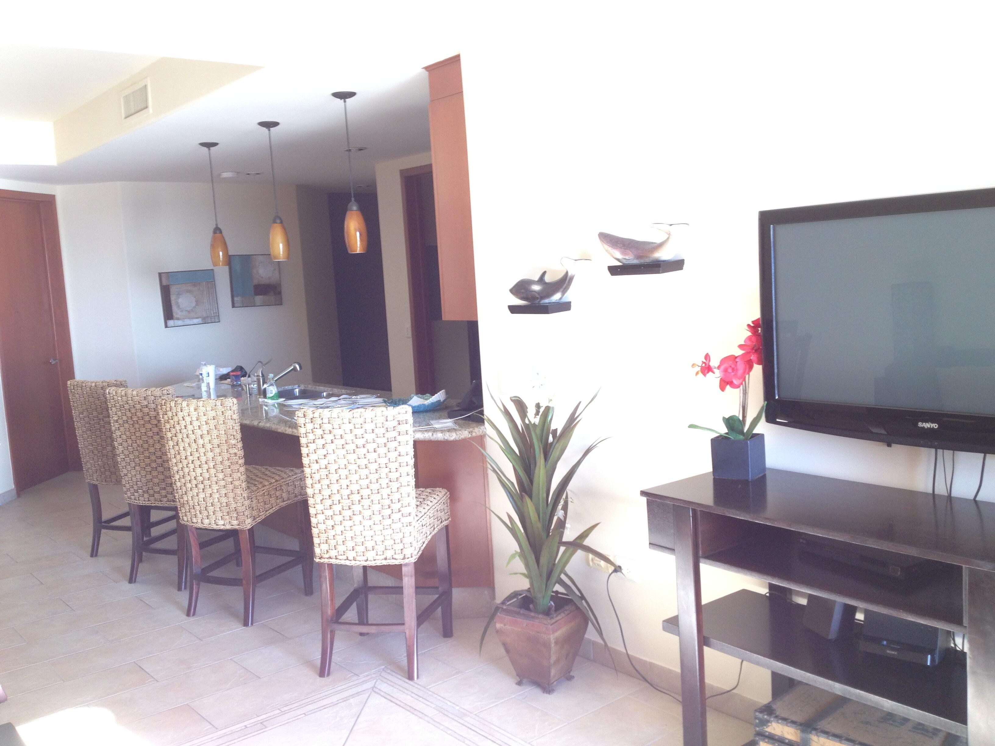 Kitchen and entertainment