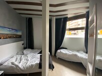 One bed against the wall with no space to get out €200 per night & no breakfast- ridiculous!