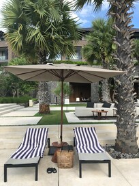 Pool - u Get a towel each day. The basket/purse follows every room.