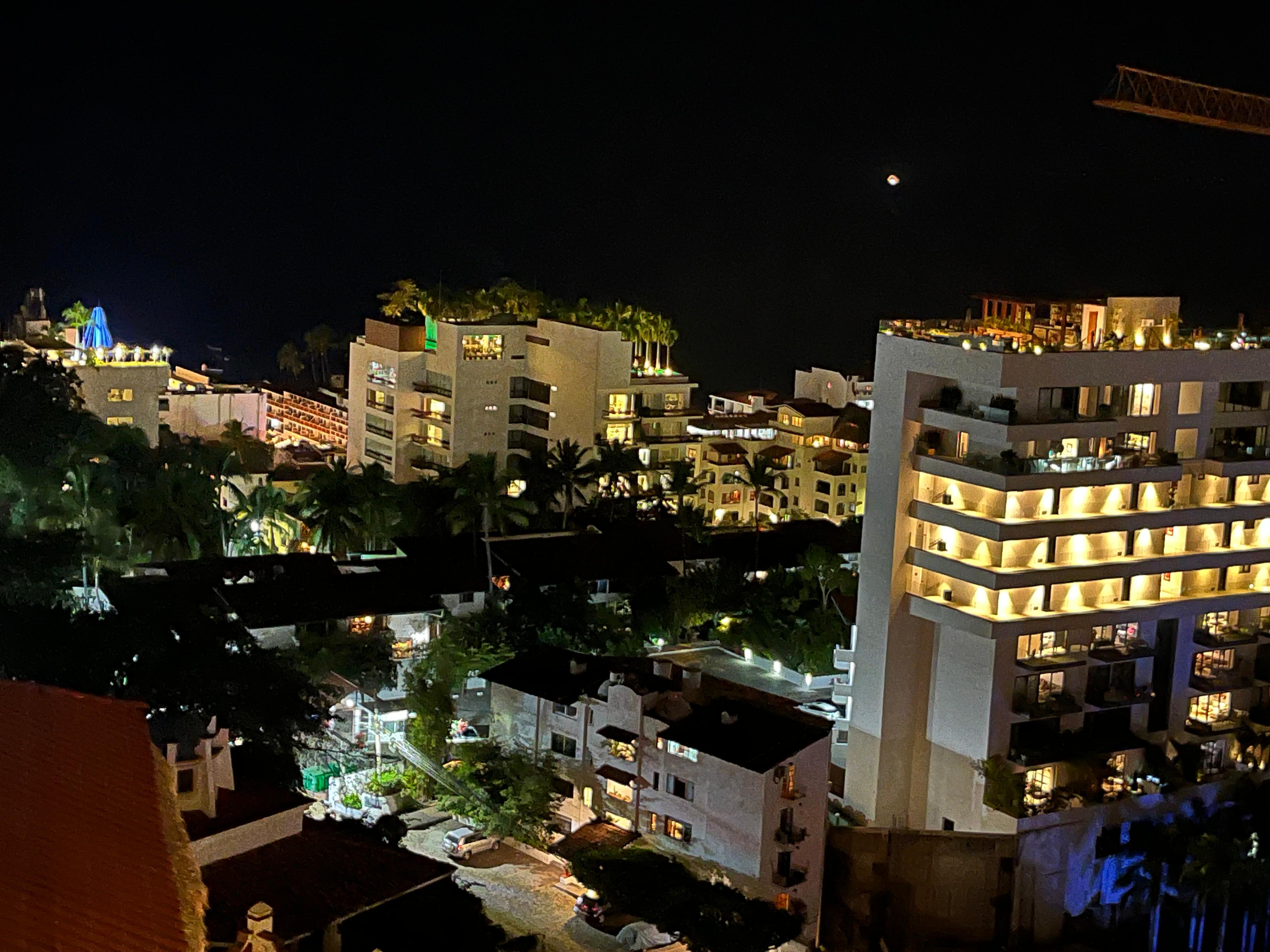 Beautiful view from the private balcony. 