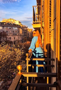 Instagrammable balcony in the apartment.
