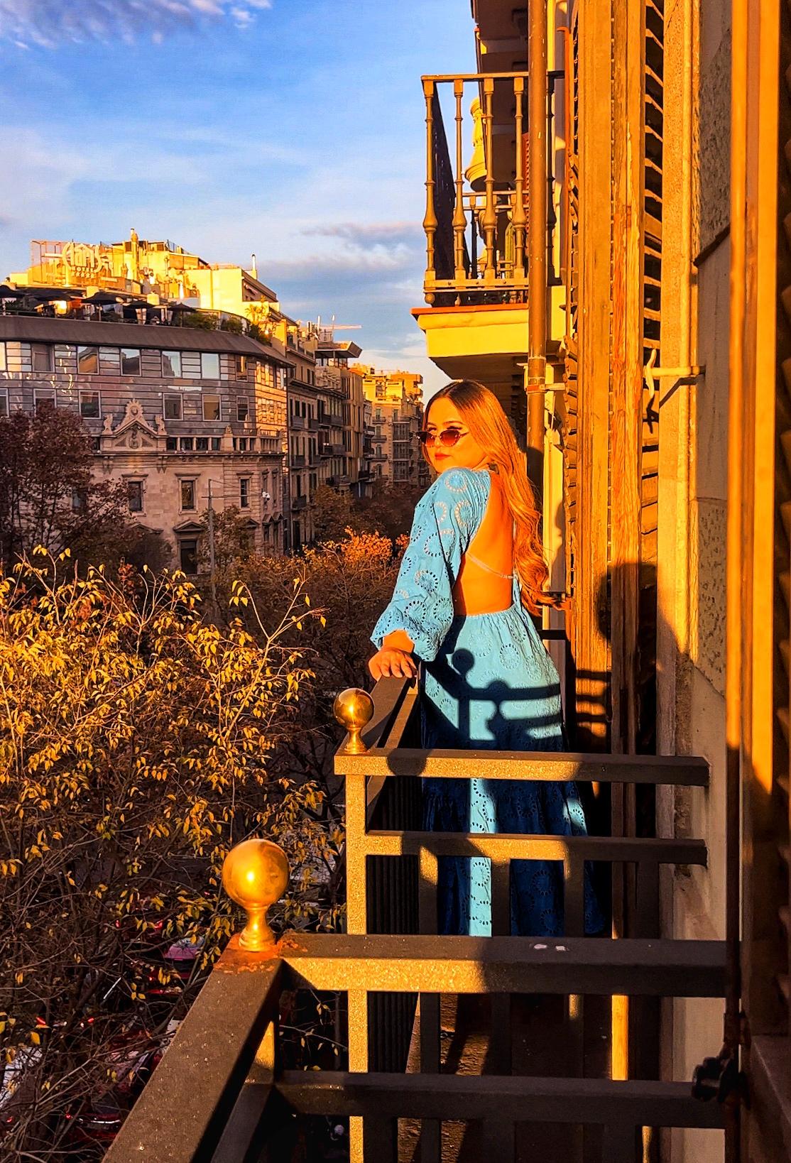 Instagrammable balcony in the apartment. 