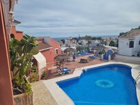Looking down from our terrace towards the pool area. Lovely and quiet