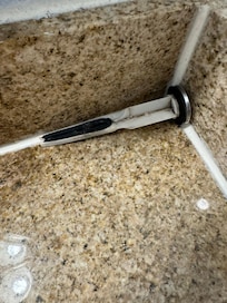 Dirty laying on the sink counter. Left it alone!