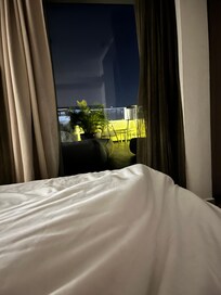 The view of the Mediterranean from my pillow