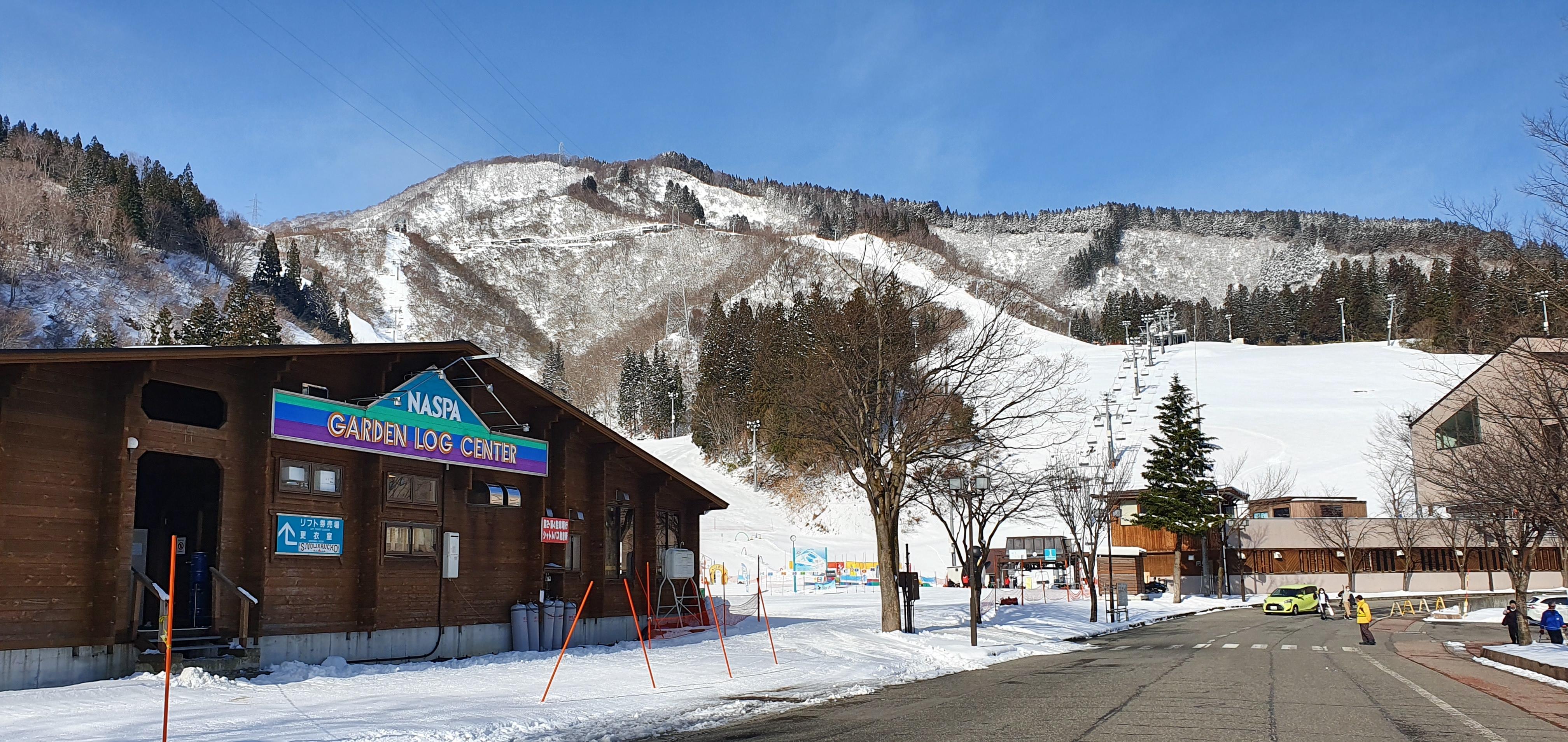 View from hotel entrance road