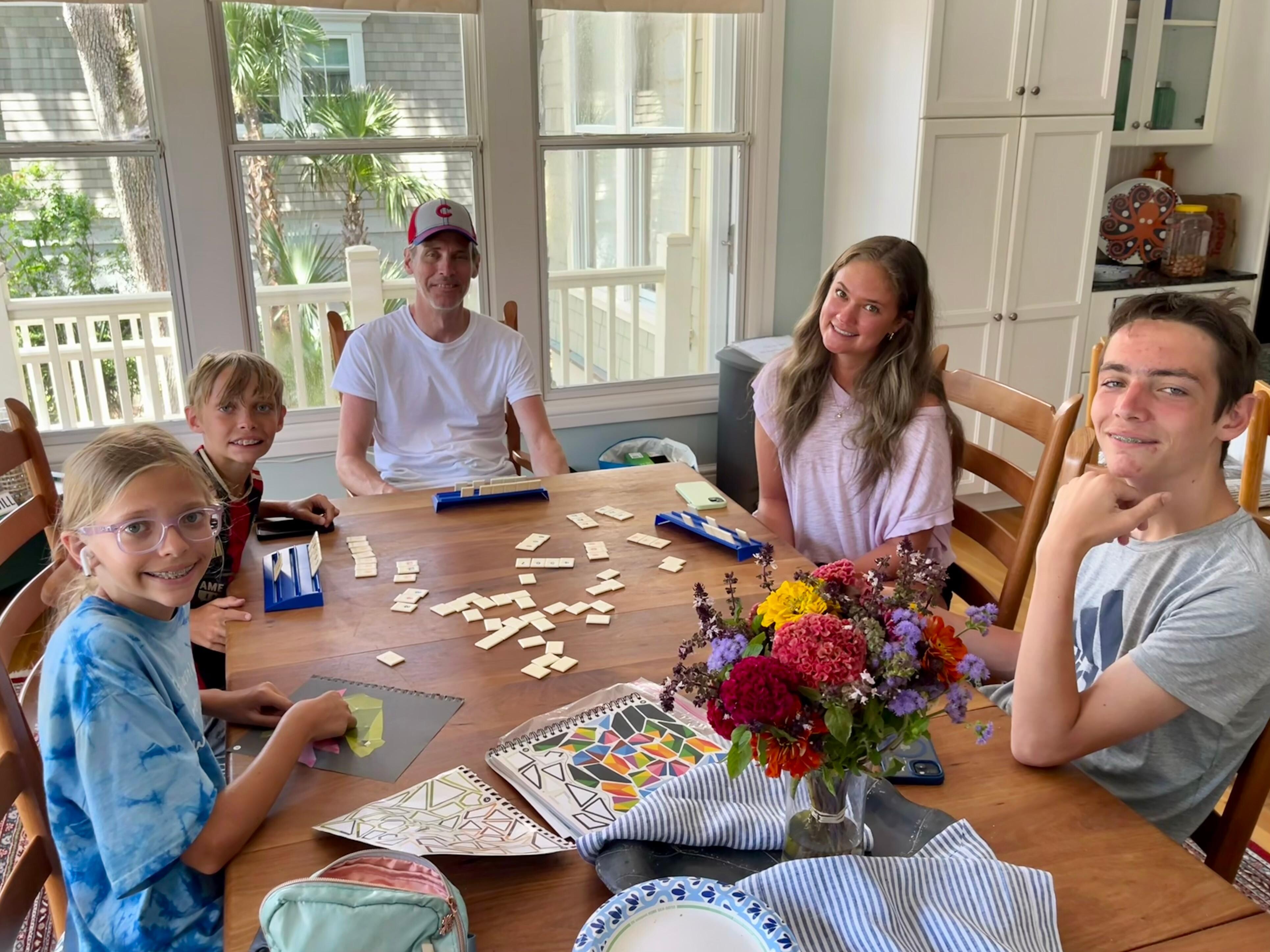 Playing games on hot afternoon