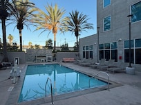 Lovely intimate pool deck.