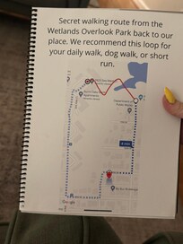 The house even has a book that outlines are really great walking or running route which we took advantage of!