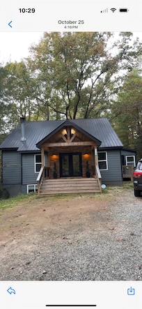 Inviting Cabin entrance