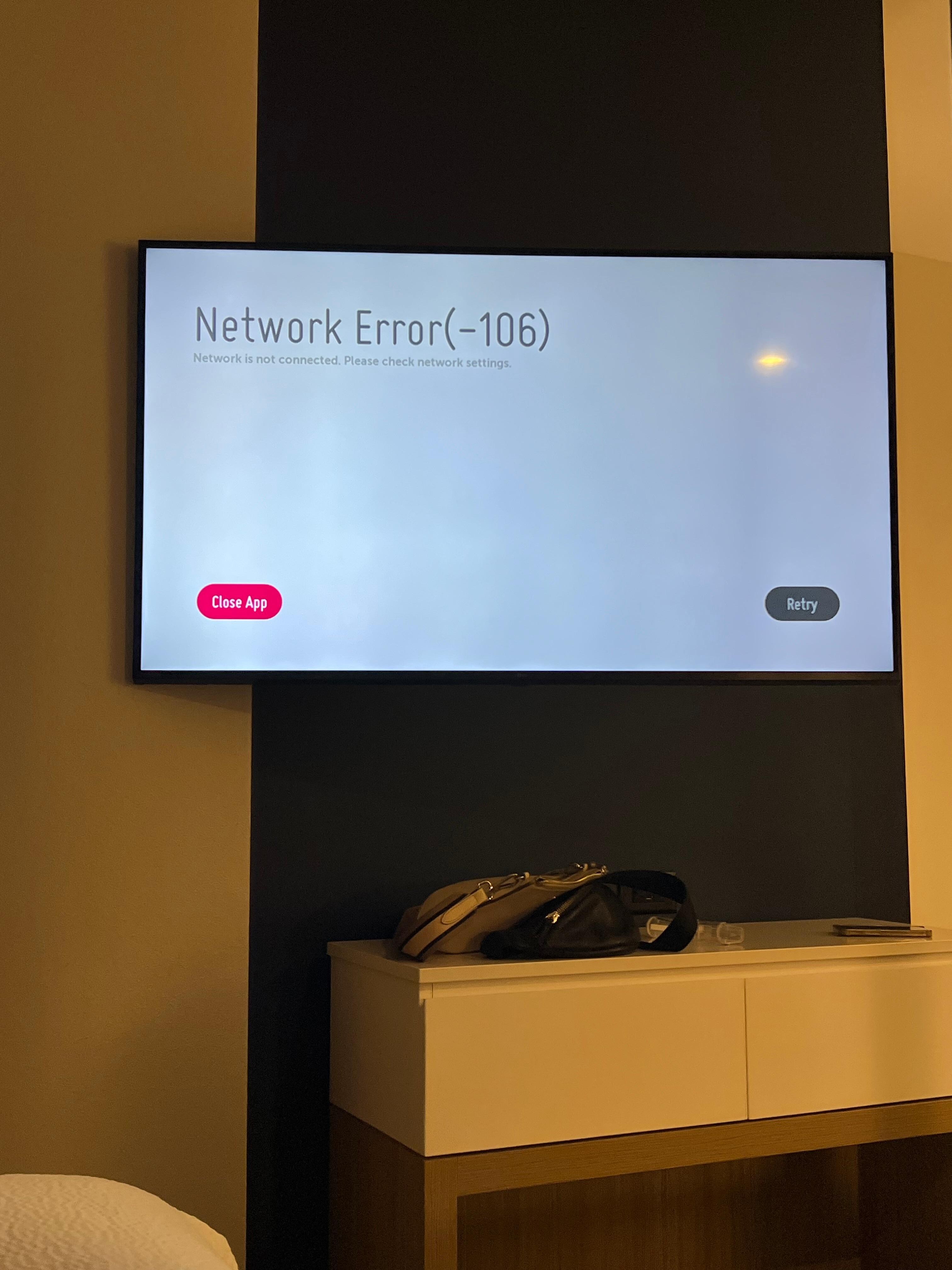 No youtube, No Amazon . No Netflix…Only the old TV. 