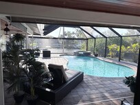 Relaxing with full sun exposure from morning until sunset.