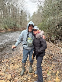 It was cold but the guys had a great time fishing!