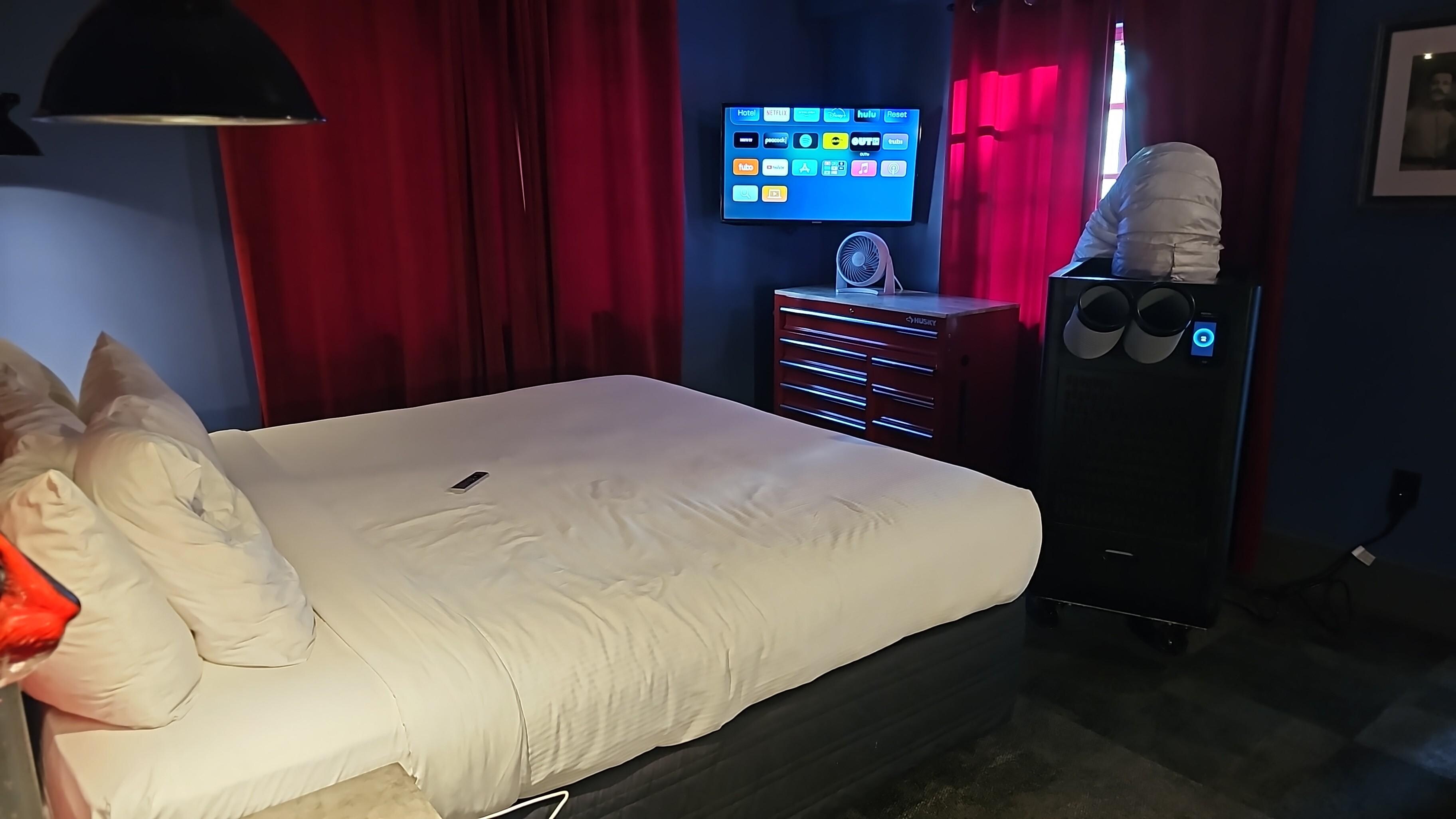 the gloomy room