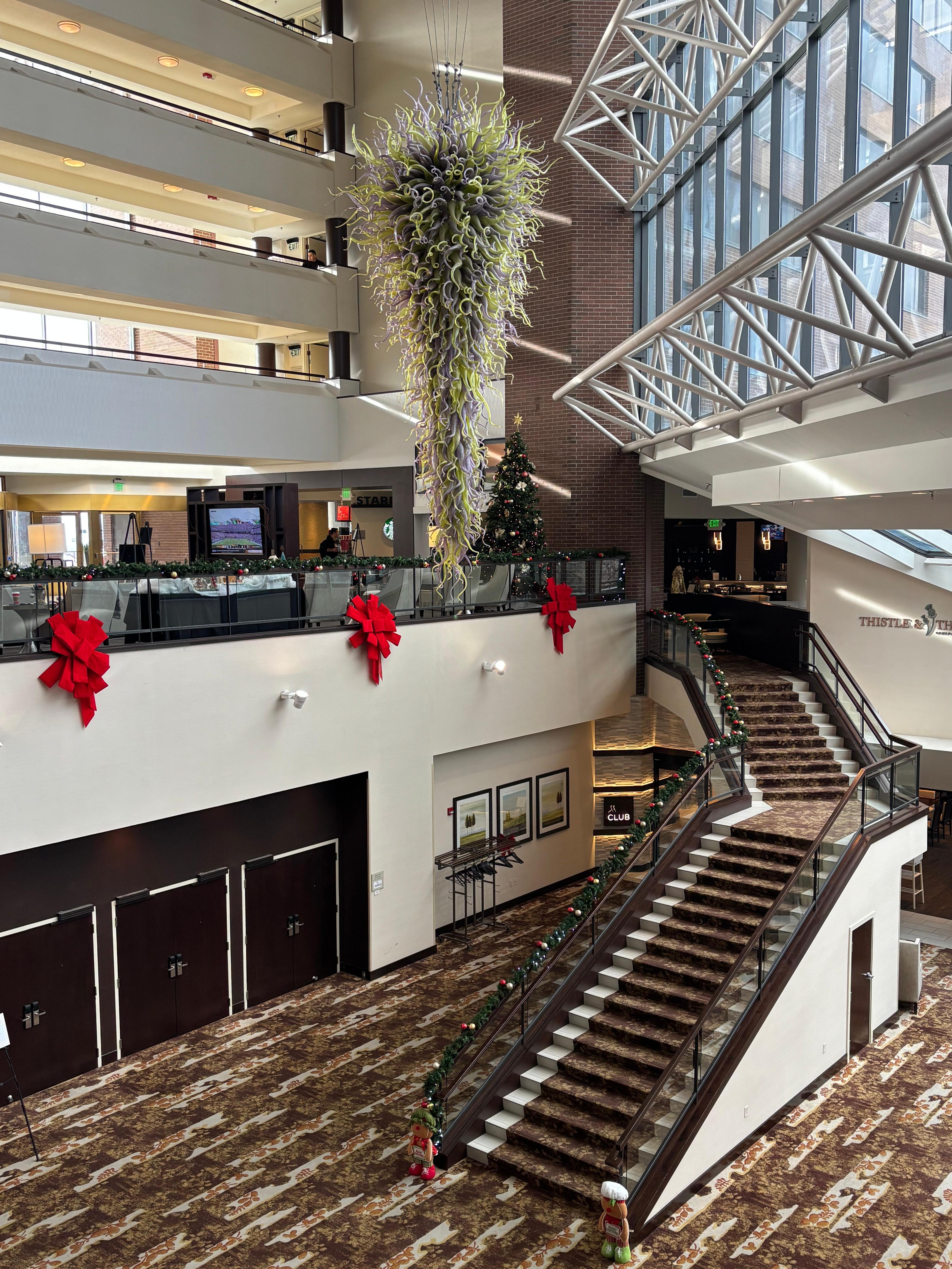 Spectacular lobby space.